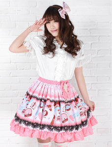 Sweet Lolita Skirt Strawberry Ice Cream SK Lolita Skirt