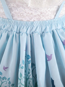 Angle Blue Lace Polyester Lolita Skirts