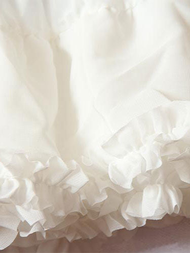 White Lolita Petticoat Tiered Chic Lace Polyester Petticoat