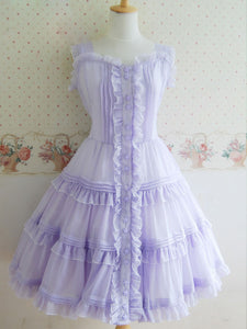 Sweet Buttons Polyester Lolita Dress