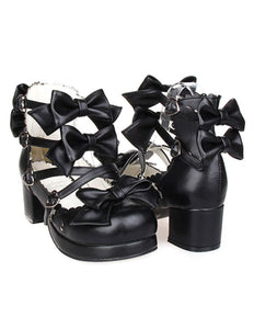 Bows Decor Buckled Lolita Shoes