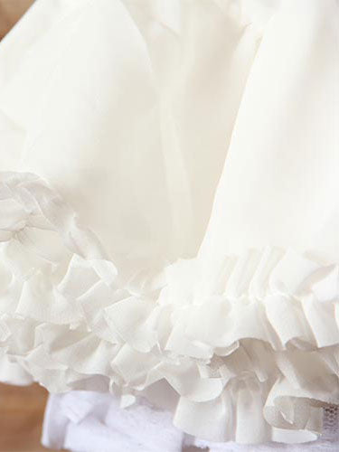 White Lolita Petticoat Tiered Chic Lace Polyester Petticoat