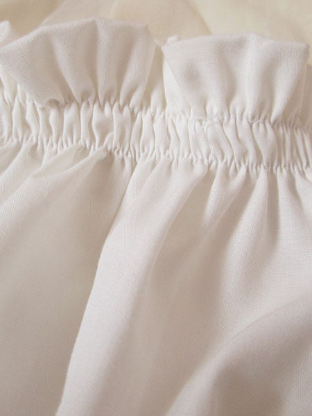 Classic Lolita Bloomers Lace Pleated White Lolita Shorts