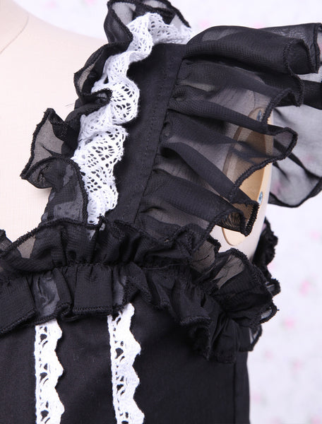 Bandage Lace Cotton Gothic Lolita Dress