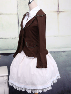 Classic Pockets Long Sleeves Cotton Lolita Outfits