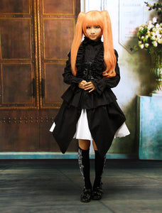 Cotton Black Halter Sleeveless Gothic Punk Lolita Dress