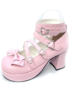 High Heel Platform PU Womens Lolita Shoes