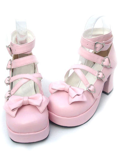 High Heel Platform PU Womens Lolita Shoes