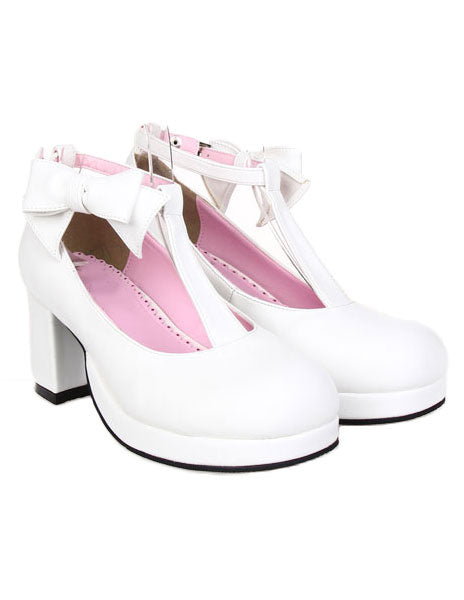 T-Strap Lolita Shoes with Bow Decor
