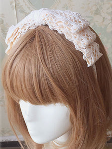 White Lolita Hairband Lace Chic Hair Accessories