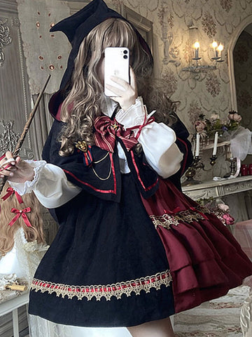 Sweet Lolita 2-piece Set Magic Cape Skirt Autumn/Winter Uniform