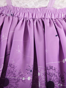 Sweet Lolita Skirt Purple Dandelion SK Lolita Skirt