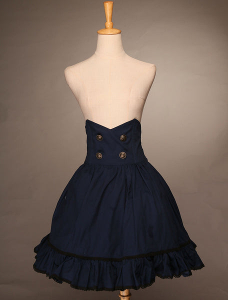 Gothic Lolita Dress Military Lolita Cross Regression Victorian Vintage SK Lolita Skirt