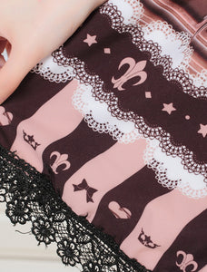 Angle Chocolate Lace Lolita Skirt