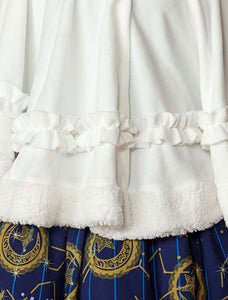 Sweet Lolita Clothing White Bow Ruffled Milanoo Lolita Cloak With Peter Pan Collar