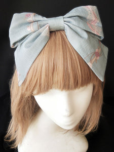 Sweet Lolita Hair Accessory Infanta Flower Carousel Print Jacquard Lolita Headdress