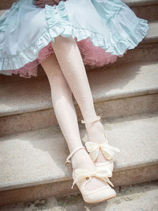 Classical Lolita Dress Layered Ruffles Lolita Dress Short Sleeves Lolita Op Dress With Bows