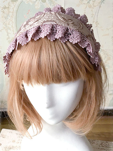 Sweet Lolita Headband KC Windsor's Afternoon Tea Embroidered Lolita Headpiece