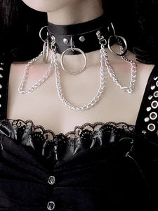Black Lolita Metal Choker Metal Details Metallic Miscellaneous Lolita Accessories