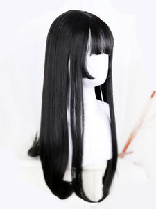 Black Lolita Wig Long Heat-resistant Fiber Lolita Accessories