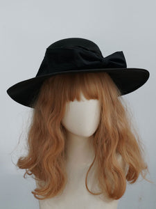 Black Sweet Lolita Hat Polyester Lolita Accessories Lady's Hat
