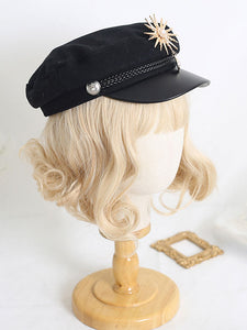 Blond Lolita Hat Metallic Polyester Women Lolita Accessories