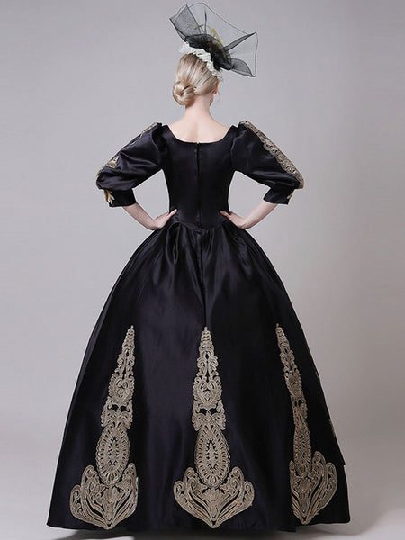 Classic Lolita Dresses Polyester Half Sleeves Classical Lolita Dress Black