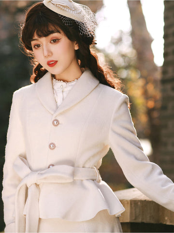 Classic Lolita SK Overskirt White Daily Casual Lolita Skirts