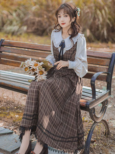 Classical Lolita Dress Polyester Sleeveless Lolita Dresses Chocolate