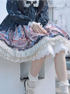 Girl's White Sweet Lolita Bloomers Lace Short Plush Lolita Shorts