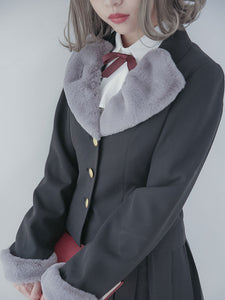 Lolita Coats Coat Color Block Polyester Long Sleeve Fall Pink Sweet Lolita Outwears