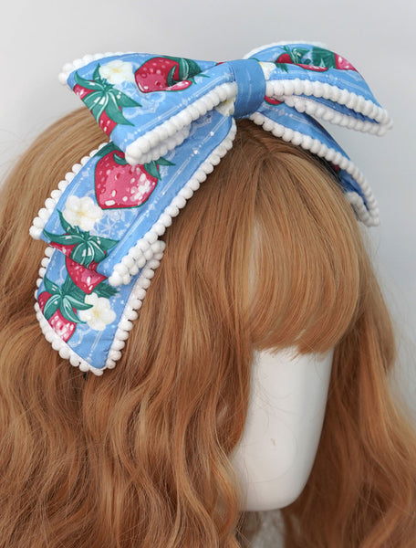 Lolita Headdress Black Polyester Fiber Bowknot Lolita Headband