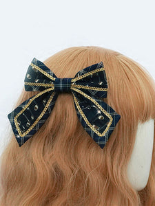 Lolita Headdress Burgundy Big Shoelace Knot Headwear Lolita Headband