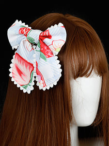 Lolita Headdress Light Sky Blue Polyester Fiber Headband Bowknot Lolita Hair Accessories