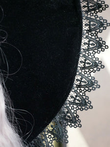 Lolita Lolita Hat Lace Polyester Lolita Accessories Black Witch Hat