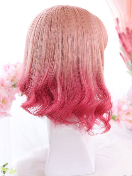 Pink Lolita Wig Medium Heat-resistant Fiber Lolita Accessories