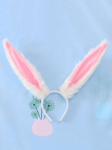 Sweet Lolita Accessories White Bunny Ears Accessory Miscellaneous