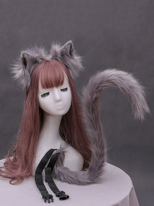 Sweet Lolita Accessories White Cats Ears Cats Tail Lolita Accessory Outfits