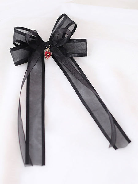 Sweet Lolita Black Bows Polyester Fiber Accessory Bow Miscellaneous Lolita Accessories