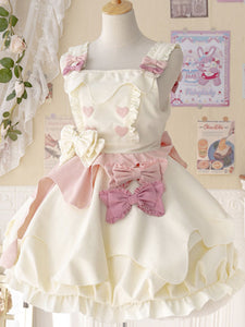 Sweet Lolita Dress Polyester Long Sleeves