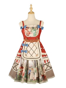 Sweet Lolita Dress Polyester Sleeveless Apron