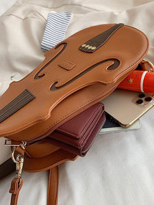 Sweet Lolita Handbag Coffee Brown Leather Leather Cross-body Bag Lolita Accessories