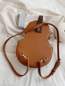 Sweet Lolita Handbag Coffee Brown Leather Leather Cross-body Bag Lolita Accessories