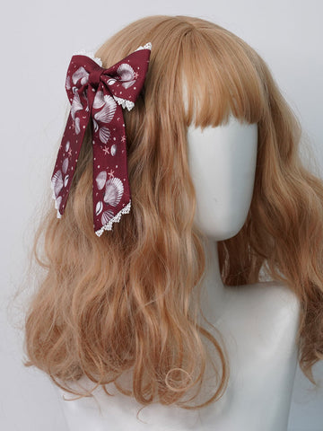 Sweet Lolita Headdress Black Polyester Fiber Bows Lolita Hair Accessories