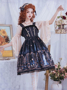 Sweet Lolita JSK Dress Neverland Burgundy Sleeveless Ruffles Lolita Jumper Skirts