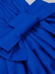 Sweet Lolita JSK Dress Polyester Sleeveless Ruffles Bows Blue Sweet Lolita Jumper Skirt