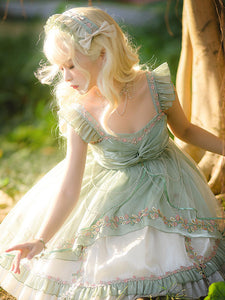 Sweet Lolita Lace Dress Polyester Sleeveless Dress