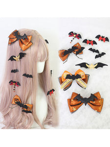 Sweet Lolita Orange Bows Polyester Fiber Miscellaneous Lolita Accessories