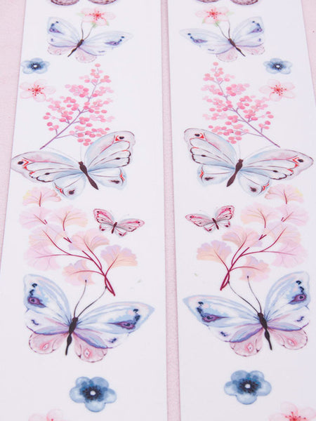 Sweet Lolita Socks Pink Accessory Spandex Butterfly Pattern Lolita Accessories