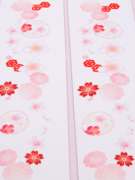 Sweet Lolita Socks Pink Spandex Sakura Pattern Lolita Accessories